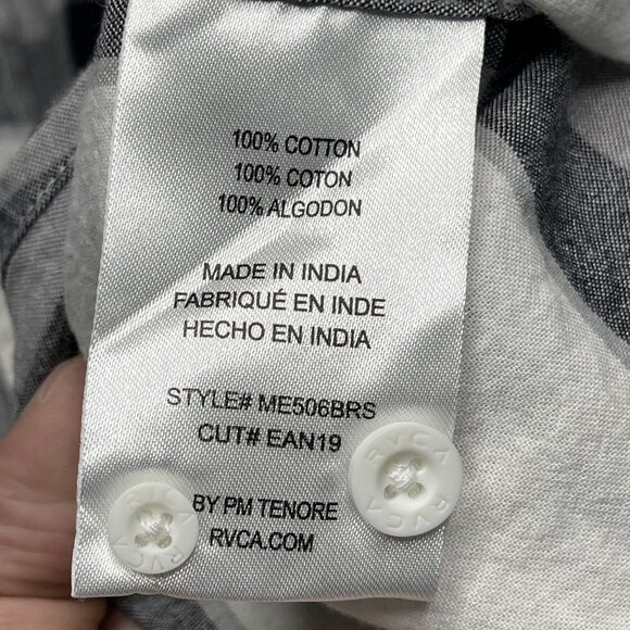 RVCA Brookfield Short Sleeve White Shirt for Men XL - Picture 3 of 5